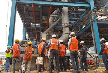 印度TATA时产35吨电厂脱硫生产线2