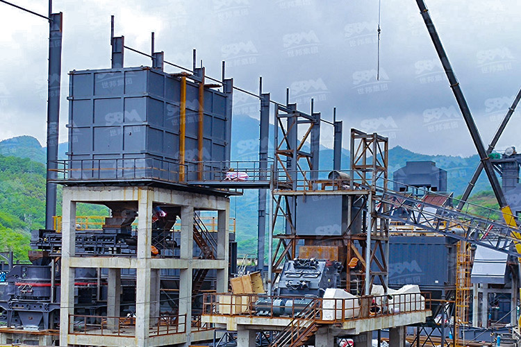 重庆时产1000吨石灰石破碎制砂生产线