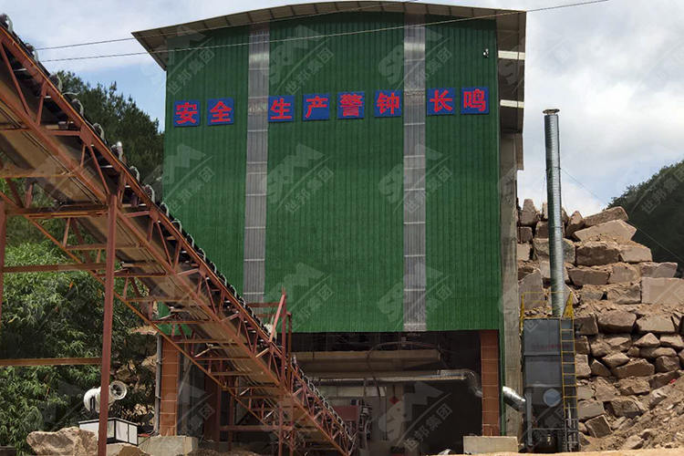 广西时产500吨花岗岩制砂生产线