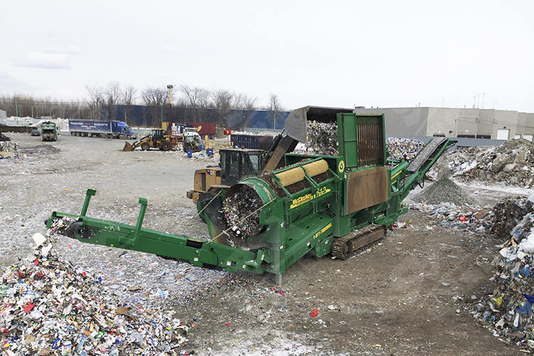 江苏时产200吨废旧垃圾回收处理生产线