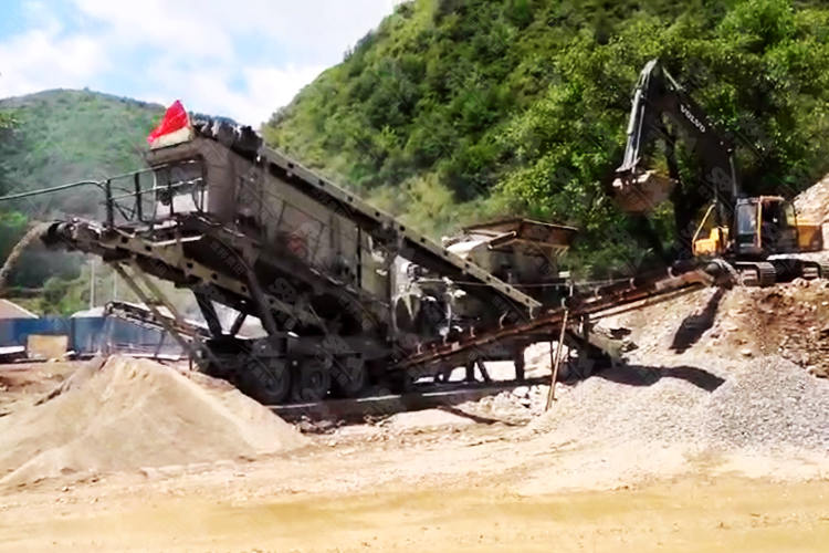 甘肃时产80-100吨花岗岩移动破碎生产线