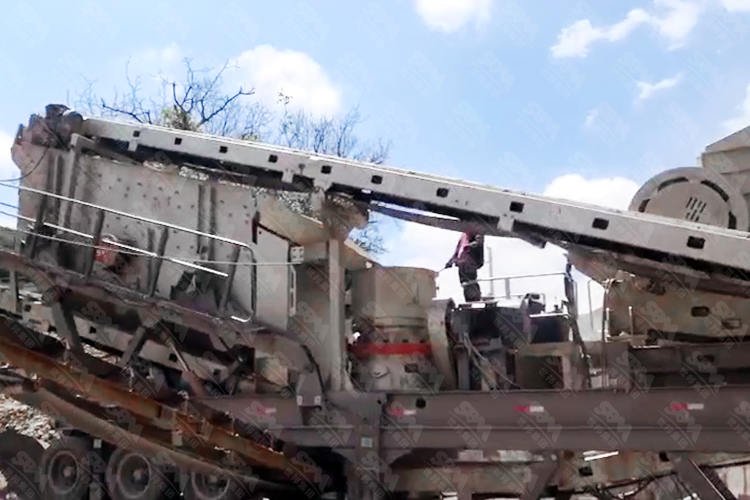 甘肃时产80-100吨花岗岩移动破碎生产线