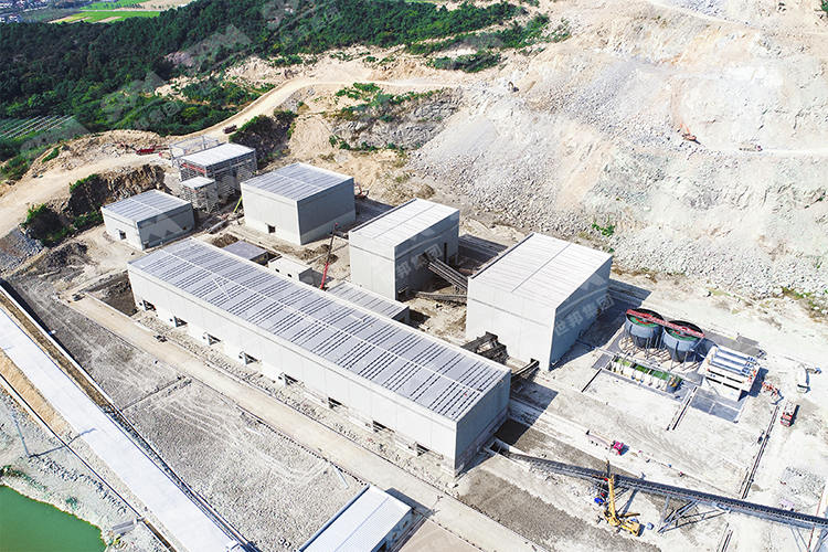 浙江时产800吨凝灰岩破碎生产线